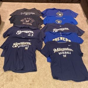 9 Milwaukee Brewers shirts